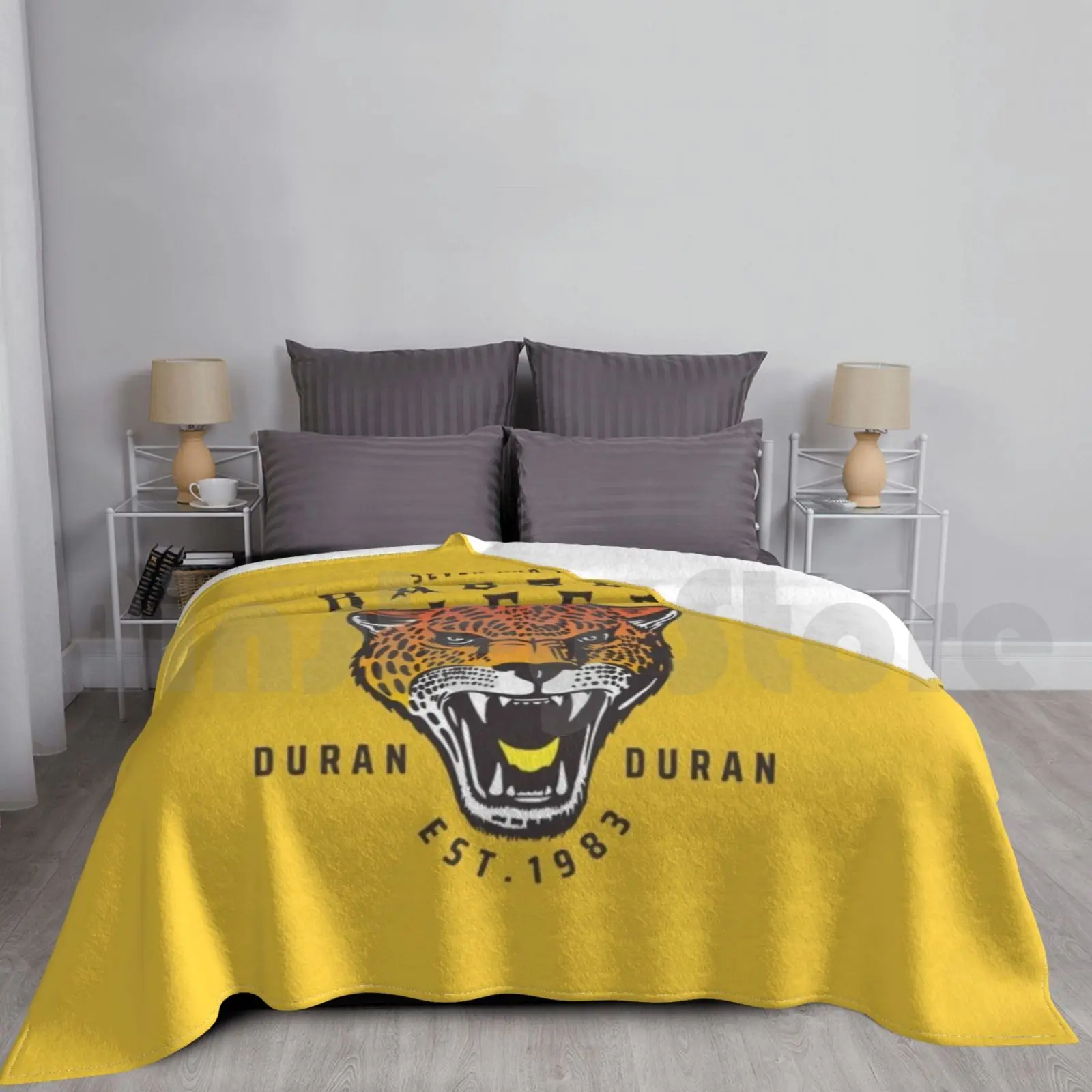 

Ragged Tiger Blanket For Sofa Bed Travel Tiger Animal Pop Duran Ragged