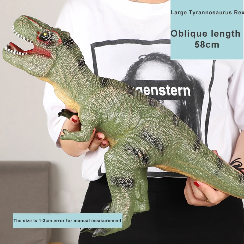 Dinosaur Triceratops Diplodocus Rubber Soft Toy Dinosaur T Rex Sound Real Life Dinosaur Figures for Kids Toys GF223