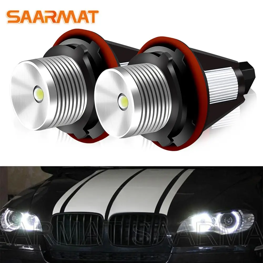 

2pcs CANbus for BMW E87 E60 E61 E63 E64 E65 E66 E83 E53 525i 525Li 530i 530Li 545i 550i led angel eyes demon eyes suitable