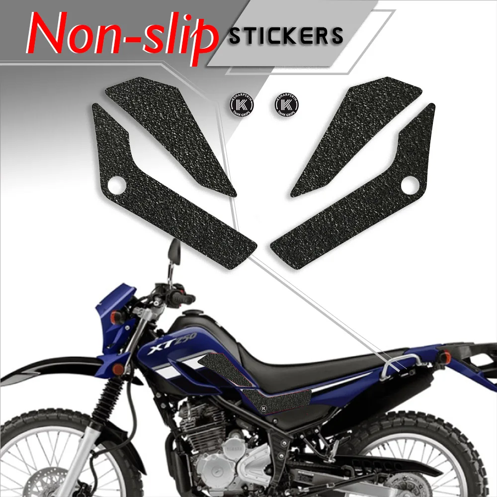 

Motorcycle tank grip fuel tank traction pad side knee grip friction protector sticker for YAMAHA 08-18 XT-250 08-18 XT 250 SEROW