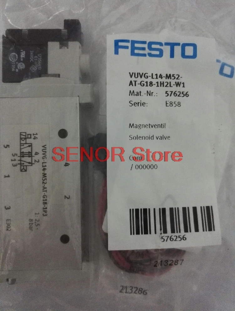 

Brand new original solenoid valve VUVG-L14-M52-AT-G18-1P3 566499 [576256]