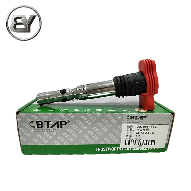 

BTAP 1PCS German Specification NEW HIGHH QUALITY CAR AUTOPART IGNITION COIL FOR AUDI A4 A6 A8 06C 905 115 L