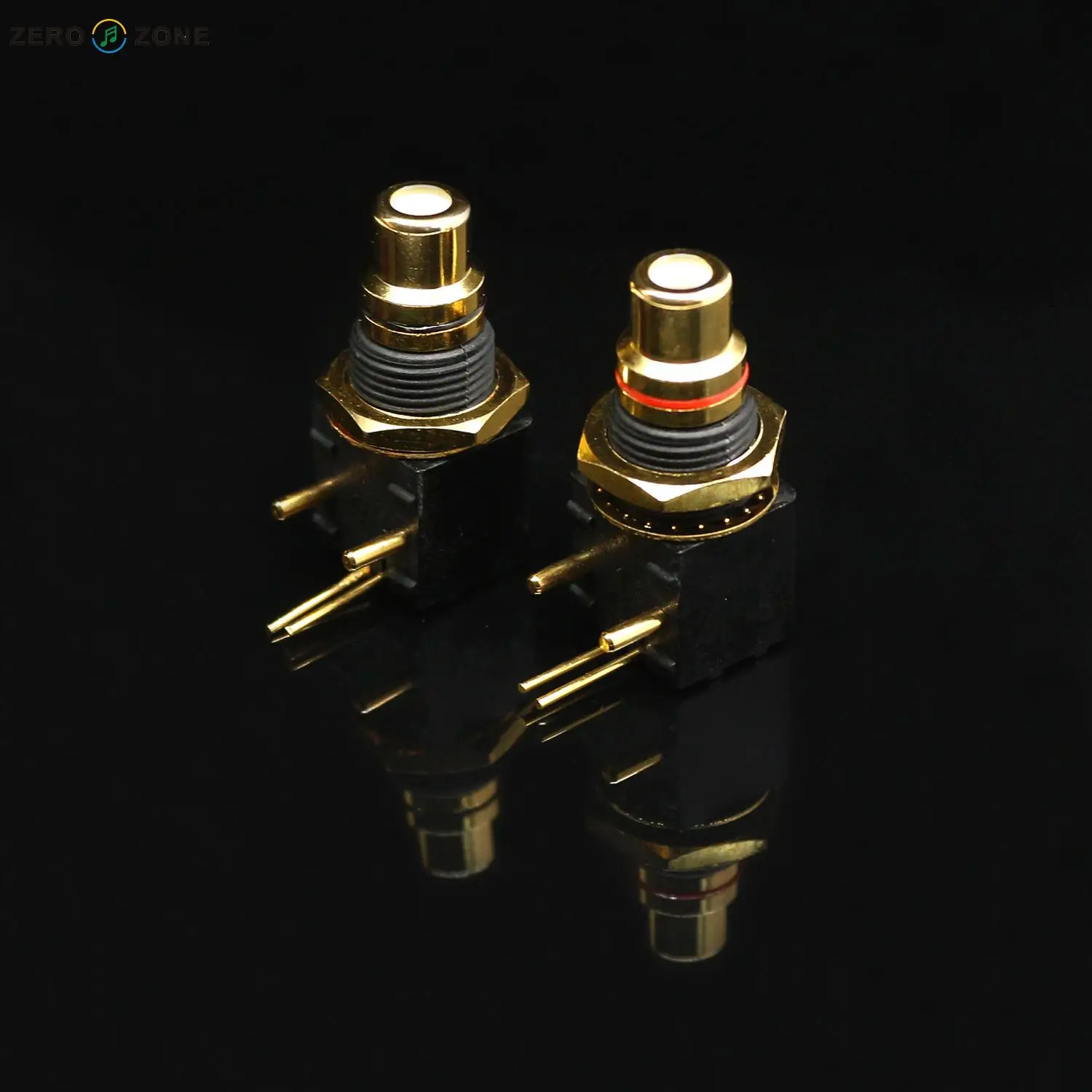 1 Hi-Vàng Đồng Mạ Bạc Phối Lắp Vào RCA Ổ Cắm PCB Hàn Ổ Cắm