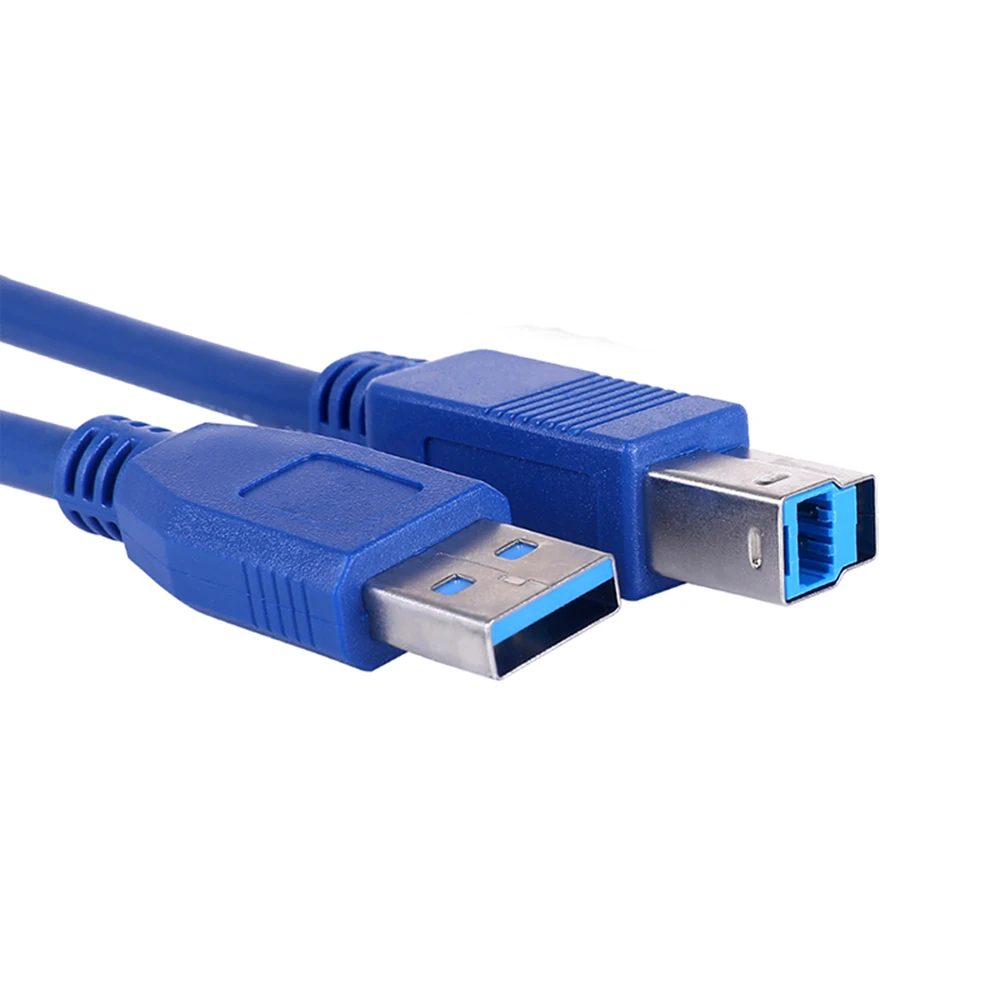 Cable de impresora USB 0,3 de alta velocidad, Cable de impresora A macho A B macho, Cable de datos Universal, carga de datos, 0,5/1/1/5/1. 3,0. 8/3M
