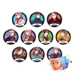 Axis Power Hetalia Anime APH The Beautiful World Prussia Austria Hungary Finland Sweden Norway Iceland Metal Badge Pins