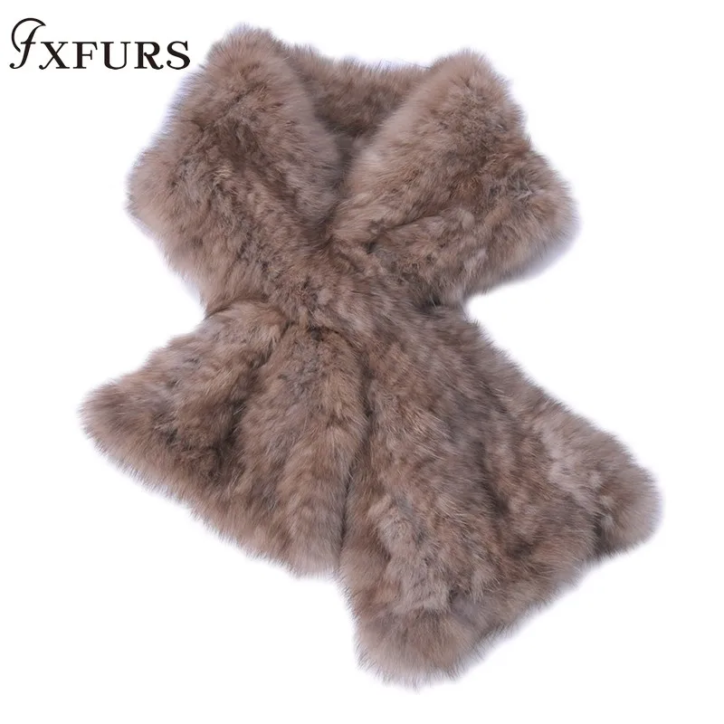 

2020 High-end Women Genuine 100% Real Sable Fur Knitted Scarf Natural Mink Fur Scarves Lady Fahion Winter Wraps Girl Scarf Solid