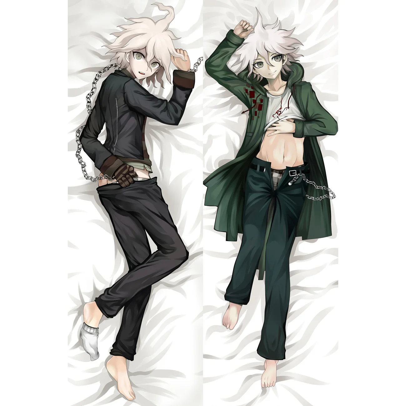 

Nagito Komaeda Custom Bedding Cover Cushion Otaku Waifu Danganronpa Pillow Case Anime Dakimakura Body Hugging Cosplay Pillowcase