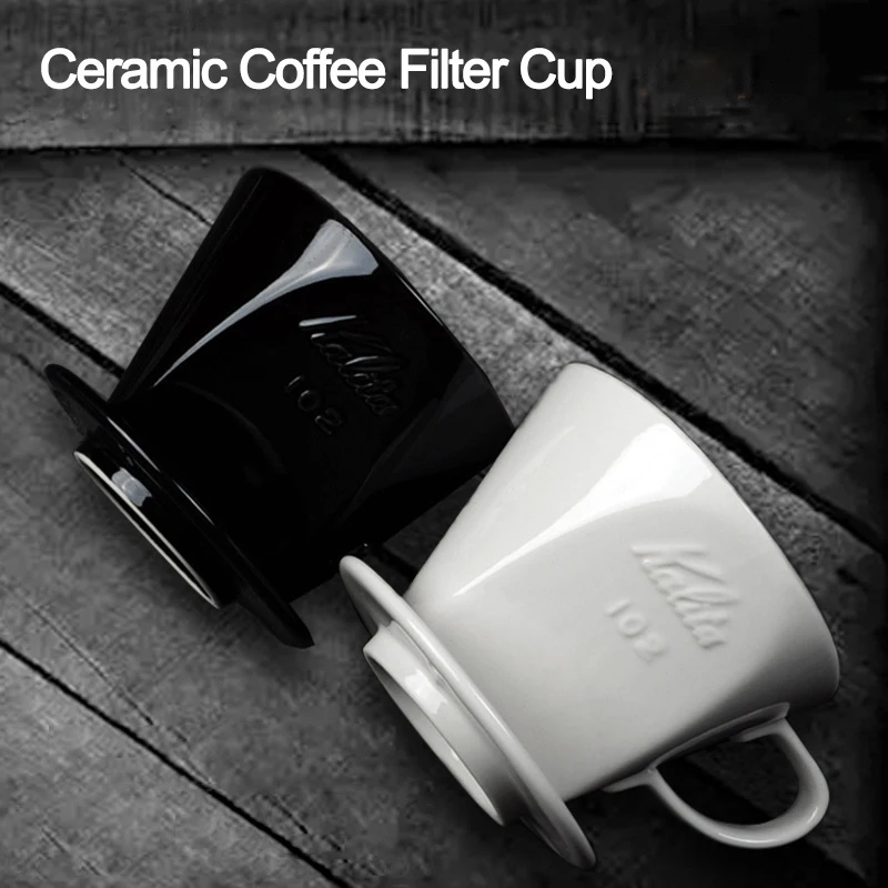 Ceramics Coffee Filter Cup Holder Pour Over Espresso Coffee Dripper Coffee Baskets Percolator Reusable Cups Coffee Accessories