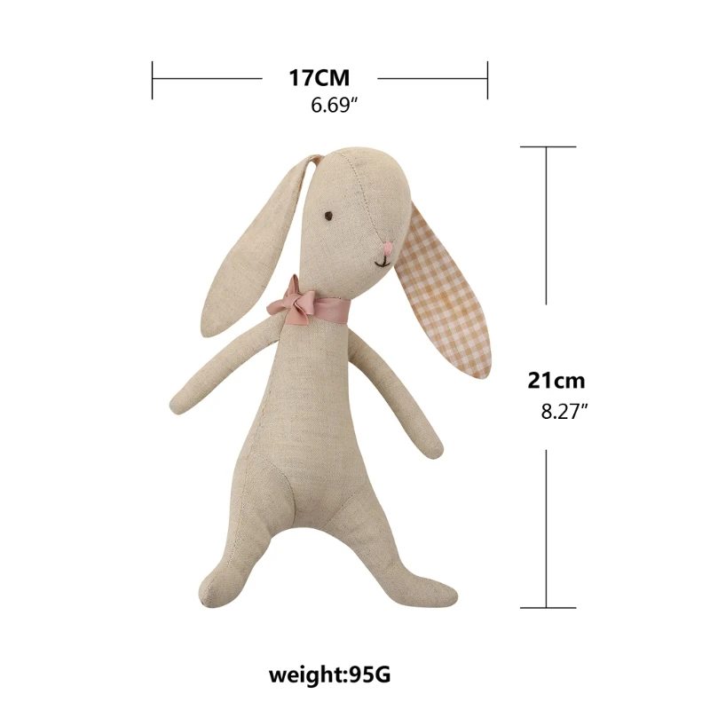 kawaii Baby Bunny Plush Rabbit Dolls Soft Newborn Sleeping Plush Toy Baby Appease Toy Rabbit Gift Stuffed Toys For Kids Home Dec