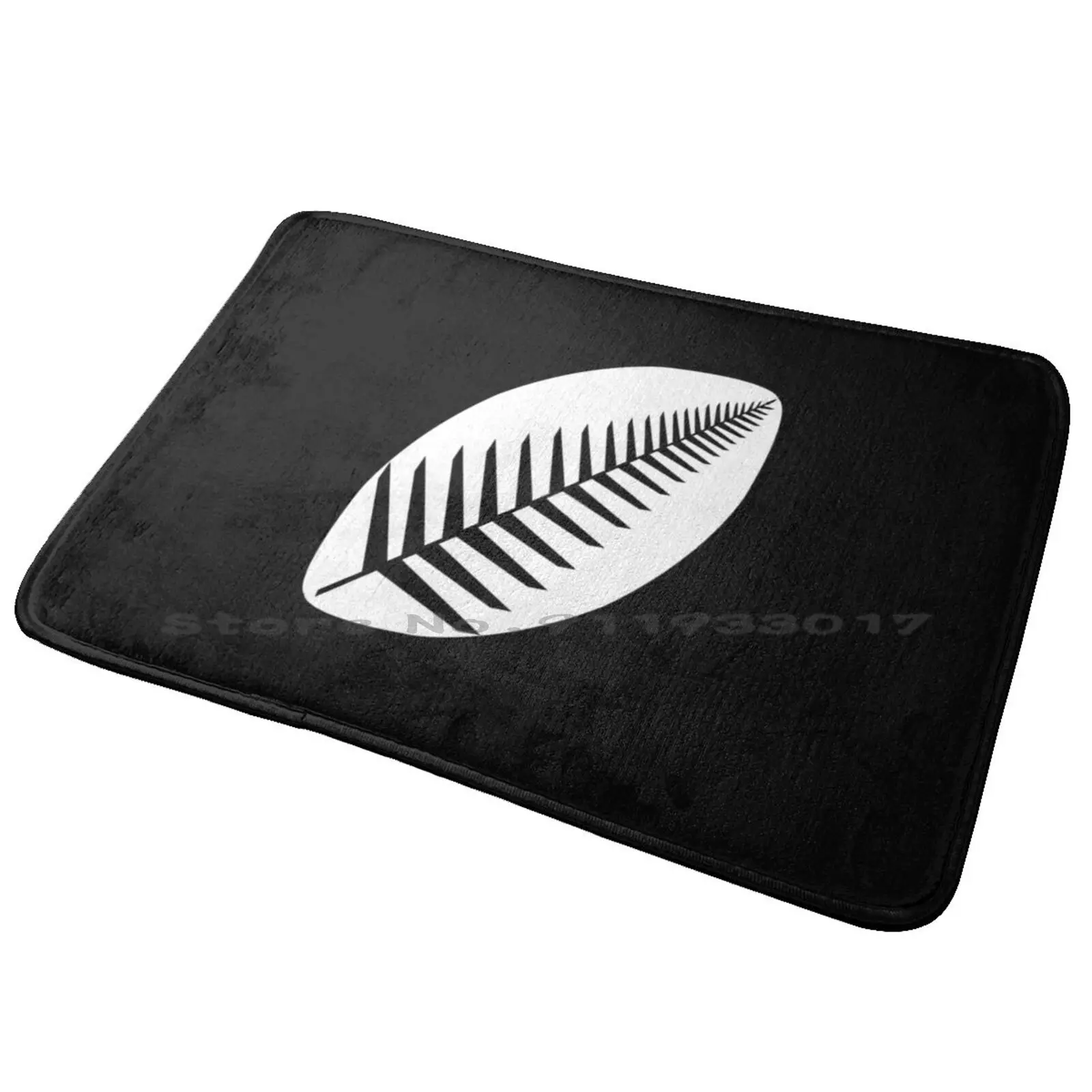 Rugby Nz Entrance Door Mat Bath Mat Rug Kiwi Rugby League Rugby Haka 2019 Fern Leaf Silver Fern Frond New Zealander Wrwc Maori