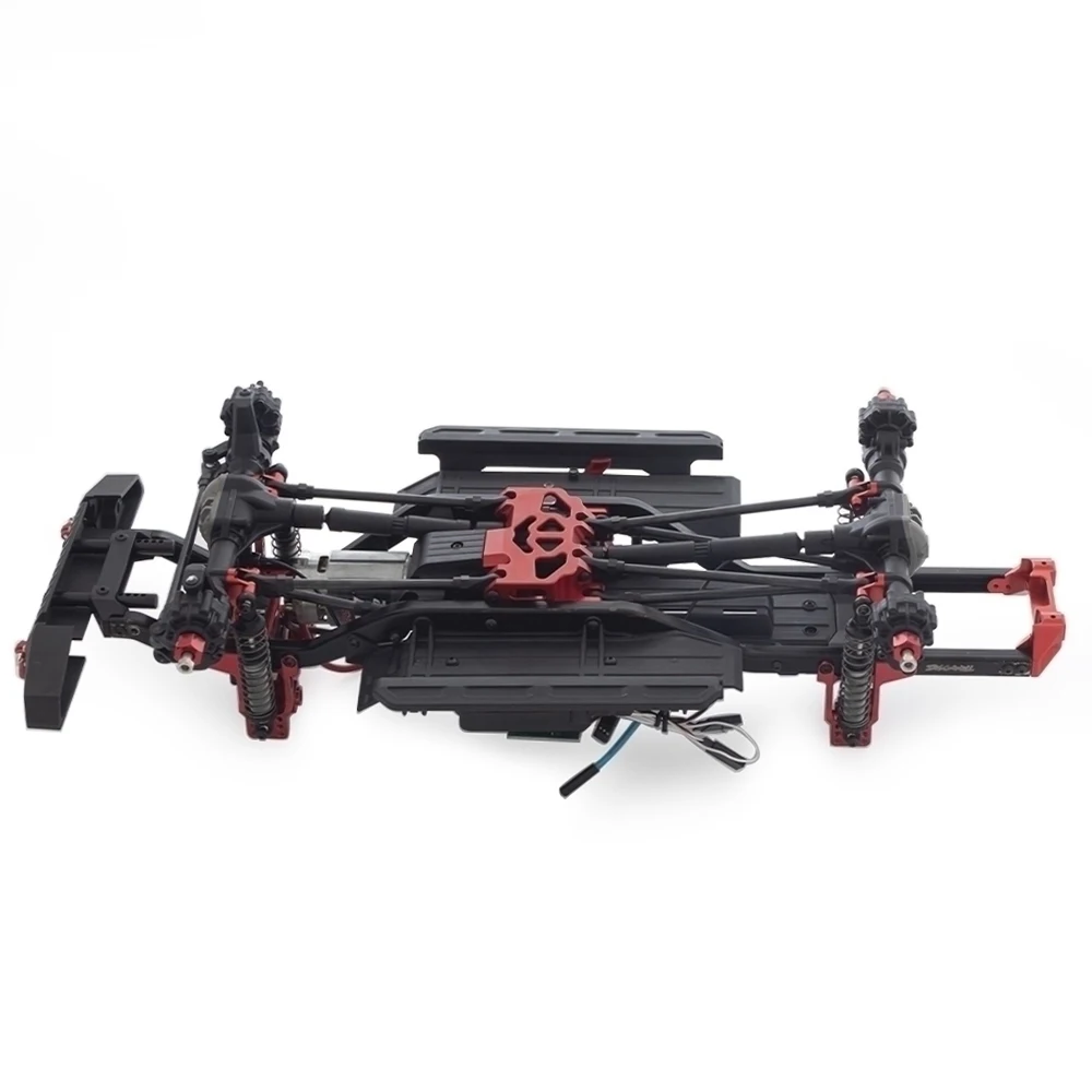 TRX-4 Aluminum Alloy Bumper Mount Servo Stand Motor Heat Sink Base Gearbox Mount Base for 1/10 RC Crawler TRX4 Defender