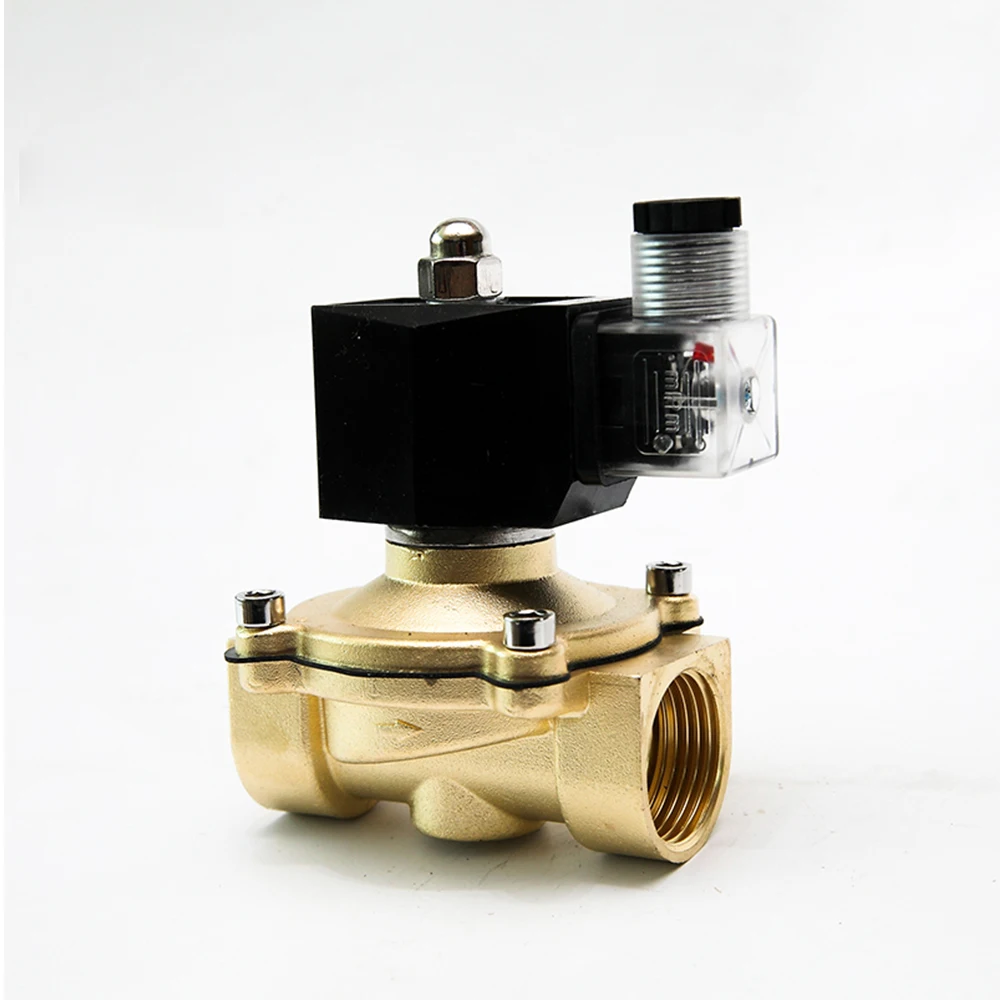 DN10 DN15 DN20 DN25 DN32 DN40 DN50 Brass Waterproof Solenoid Valve IP65 Normally Closed Normally Open Solenoid Valve