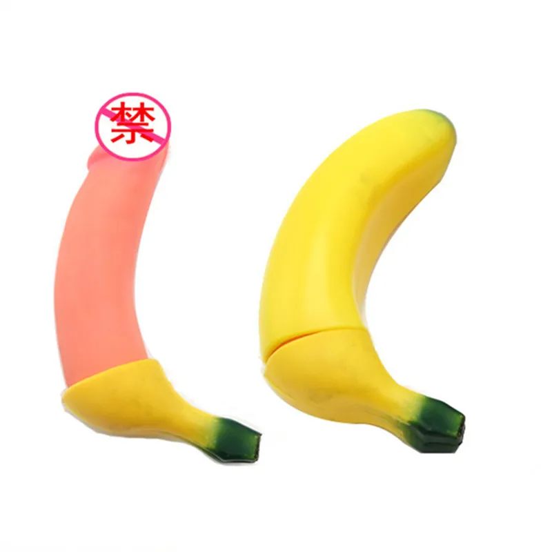 18cm Banana Penis Tricky toys Funny Gags Trick Jokes Novelty Water spray interest banana Fun Amazed pranks gift