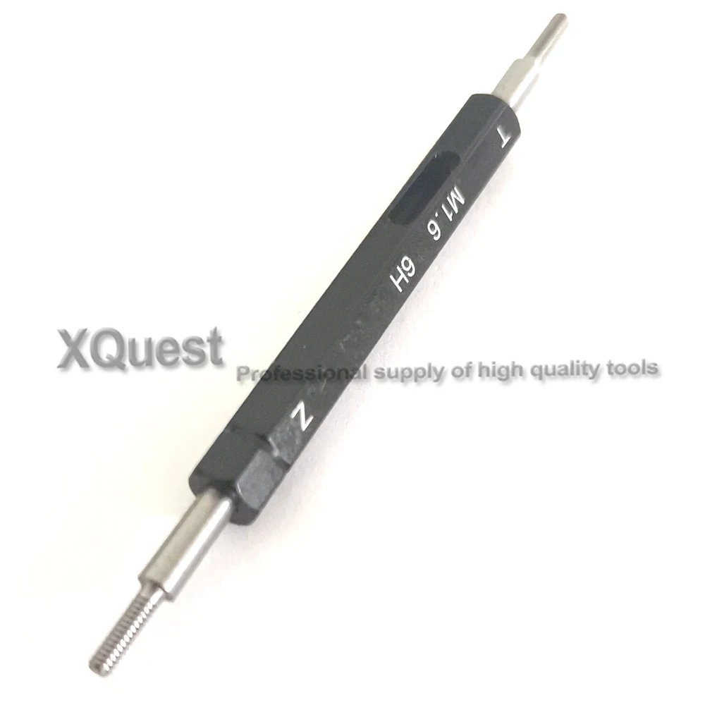 Tangan Kanan 6H Berakhir Datar Metrik Thread Plug Gauge Pengukur M1 M1.2 M1.4 M1.6 M1.7 M1.8 Akhir Datar Benang gage M2 M2.2 M2.3 M2.5 M3