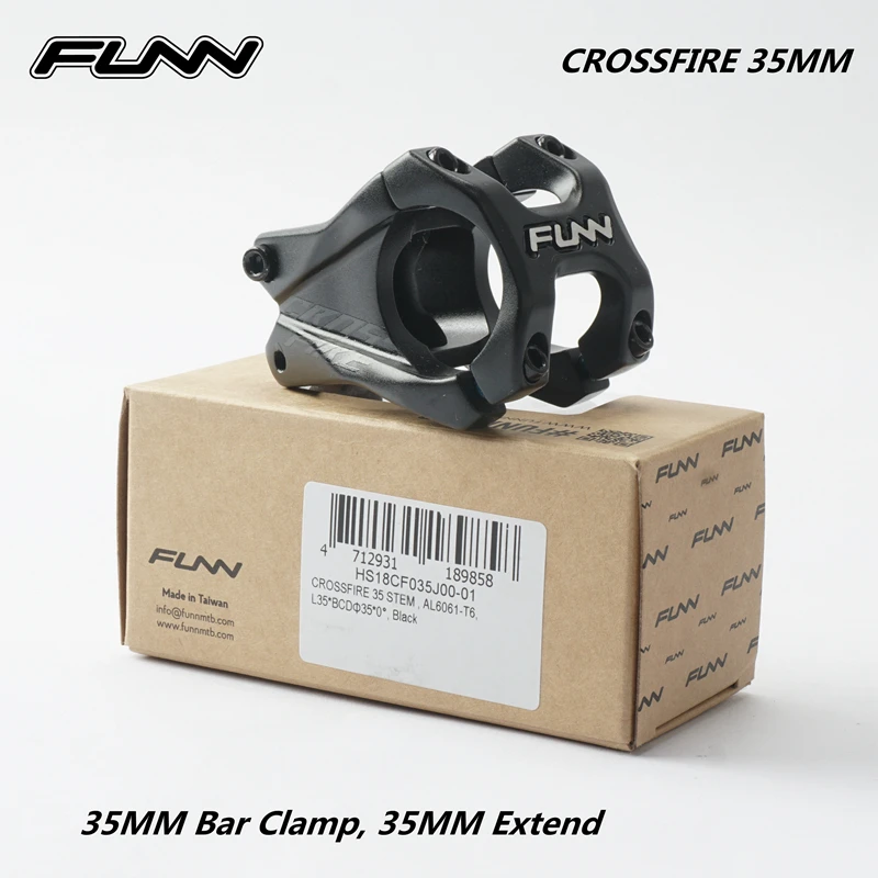 FUNN Crossfire Potence VTT 31,8 Mm - Potence Vélo Alliage Léger Et Robuste Pour Enduro, XC Et Descent