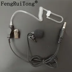 Covert Acoustic Tube Collar clip MIC NATO Plug Earpiece headset for z-tac sky EARMOR TCA TRI PTT for Walkie-talkie prc-152 UV5R