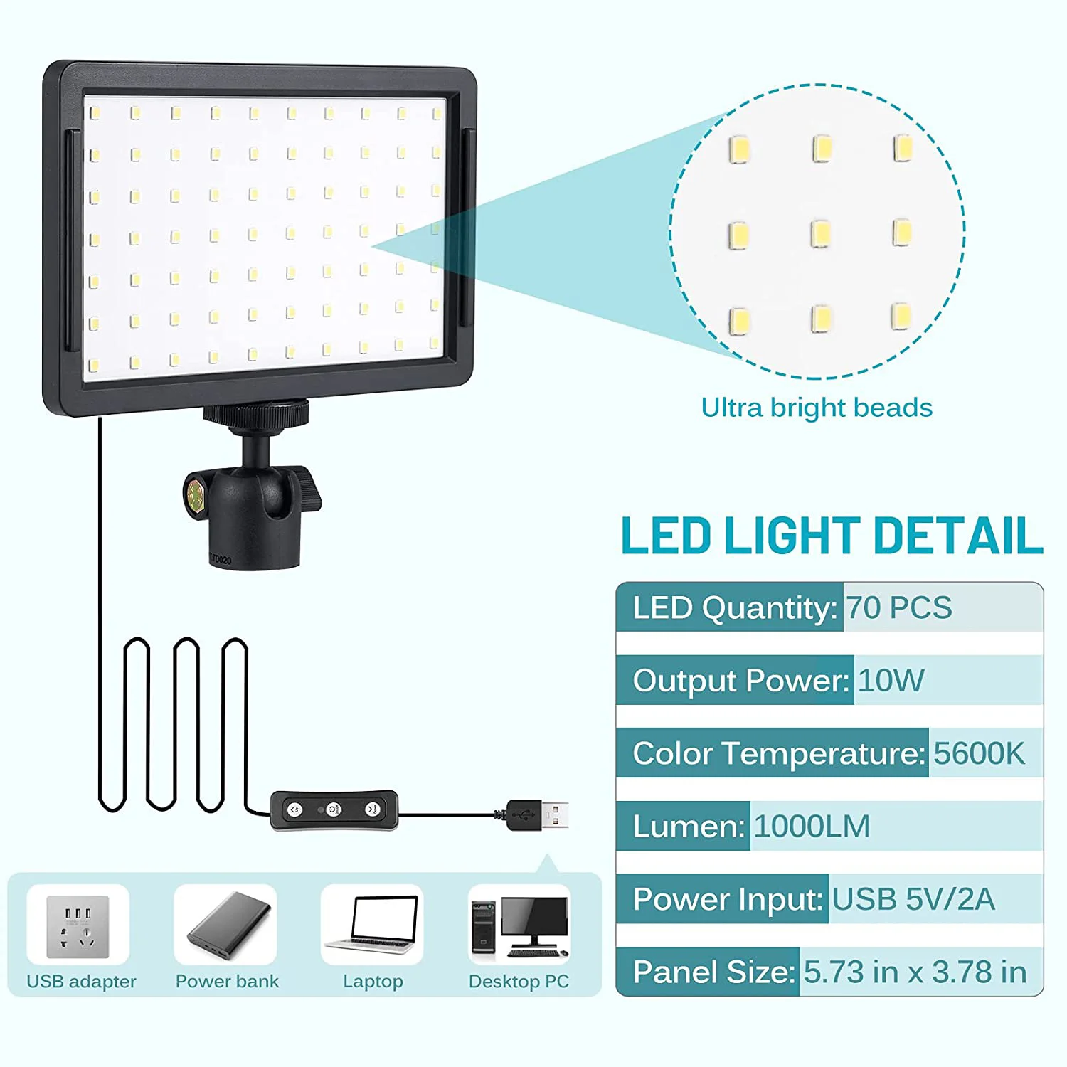 LED Video Light Panel Photography Lighting Photo Studio Lamp Kit 2 Pack For Shoot Live Streaming Youbube With Stand RGB Filters