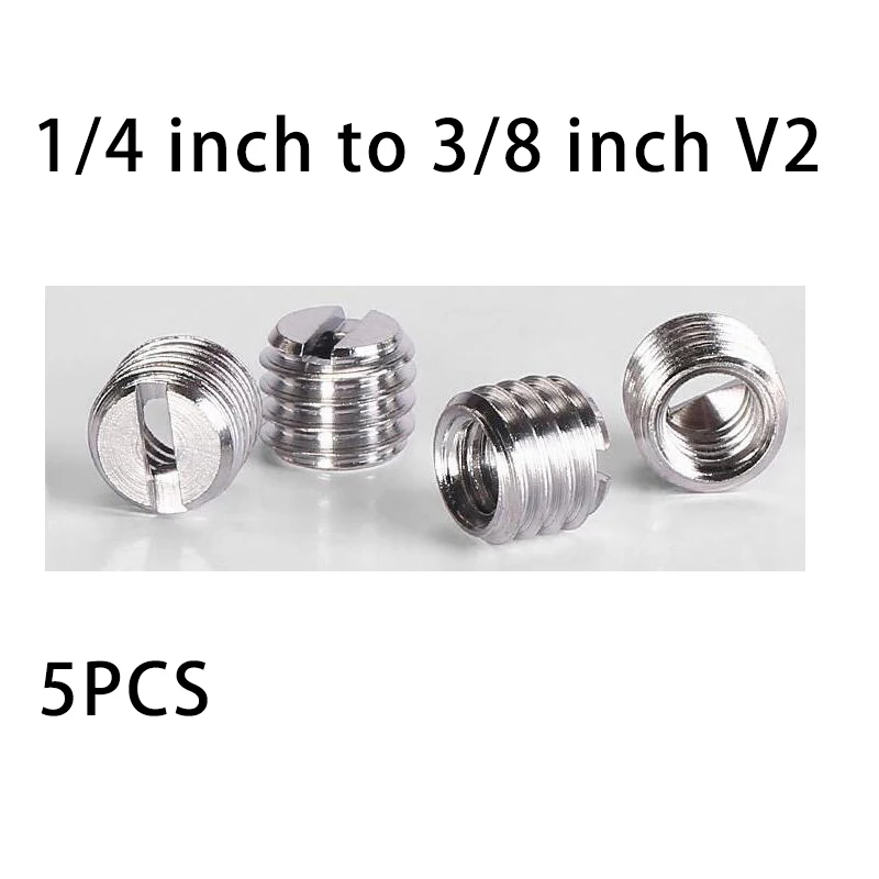 5pcs 1/4 inch to 3/8 inch Convert Screw V2 Standard Adapter For Stabilizer Handhold Gimbal Tripod