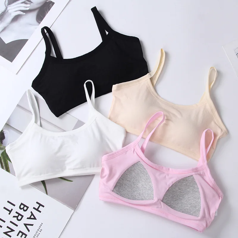 Teenage Girl Bra Seamless Bralette Full Cup Cotton Underwear Sleep Bra Tube Top Teenage Girl Lingerie training bras for girls