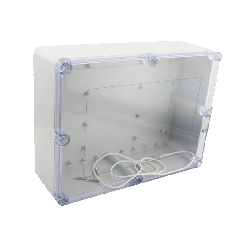 290x210x100mm ABS IP65 Waterproof Plastic Wire Junction Box Transparent Enclosure Clear Project Case Electronic Terminal