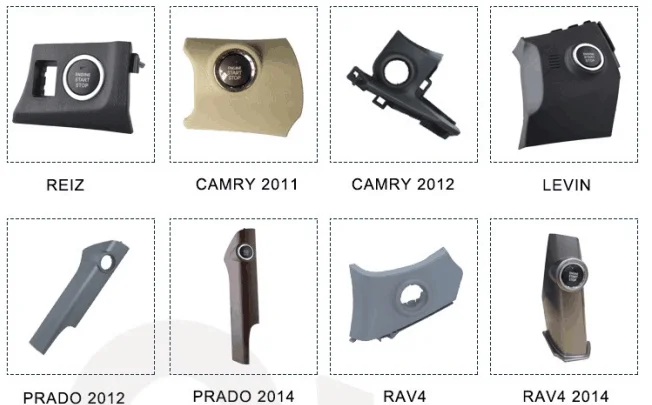 

Engine Ignition Switch Panel Push Start Button Panel Fit For Toyota Camry Corolla Rav4 Prado Highlander