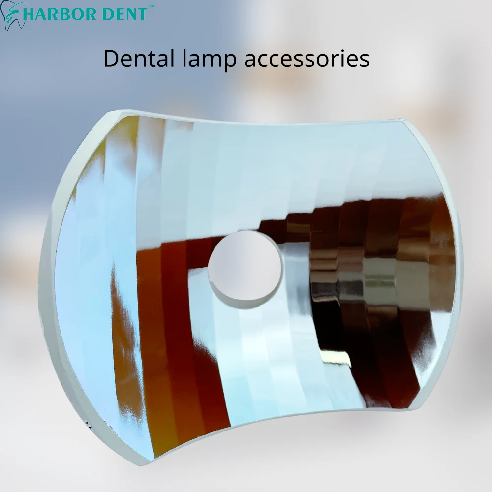 Dental Oral Halogen Lamp Shell Dental Chair Accessories Square Reflective Lenses Spare part