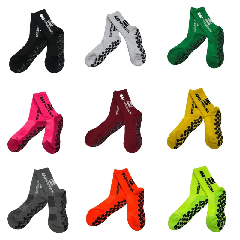 Neue Stil Fußball Socken Runde Silikon Saugnapf Grip Anti Slip Fußball Socken Sport Männer Frauen Baseball Rugby Socken