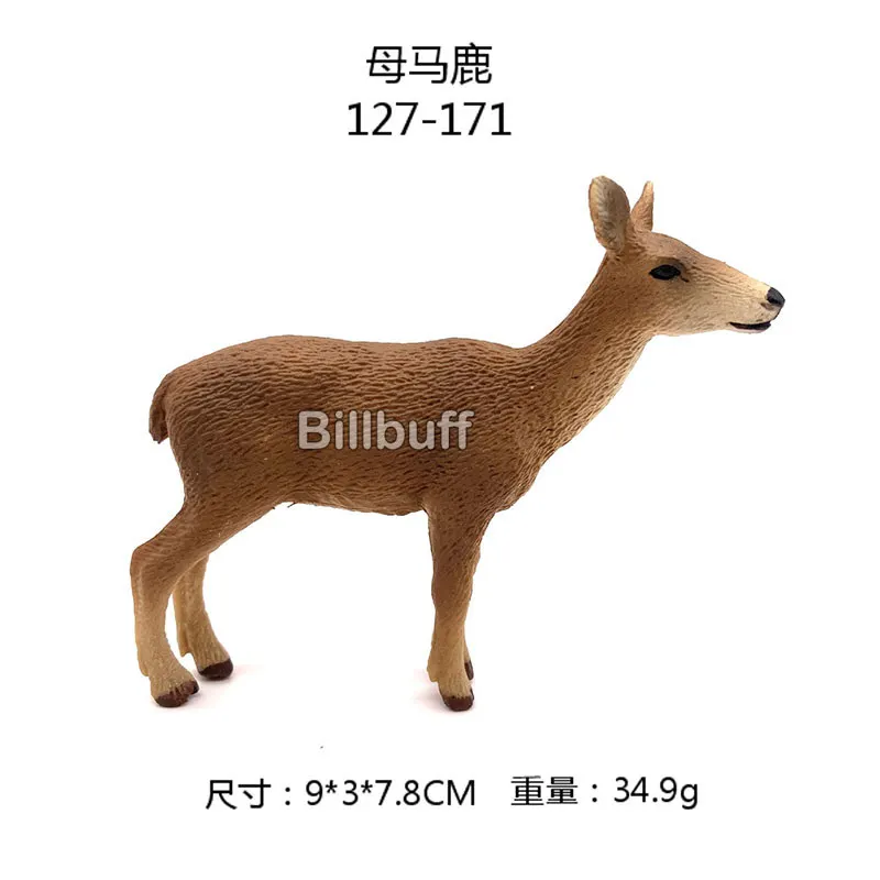 Simulation PVC Camel Poitou Donkey Alpaca Vicugna Reindeer Elk Sika Deer Action Figures Dolls Educational toys for children Gift