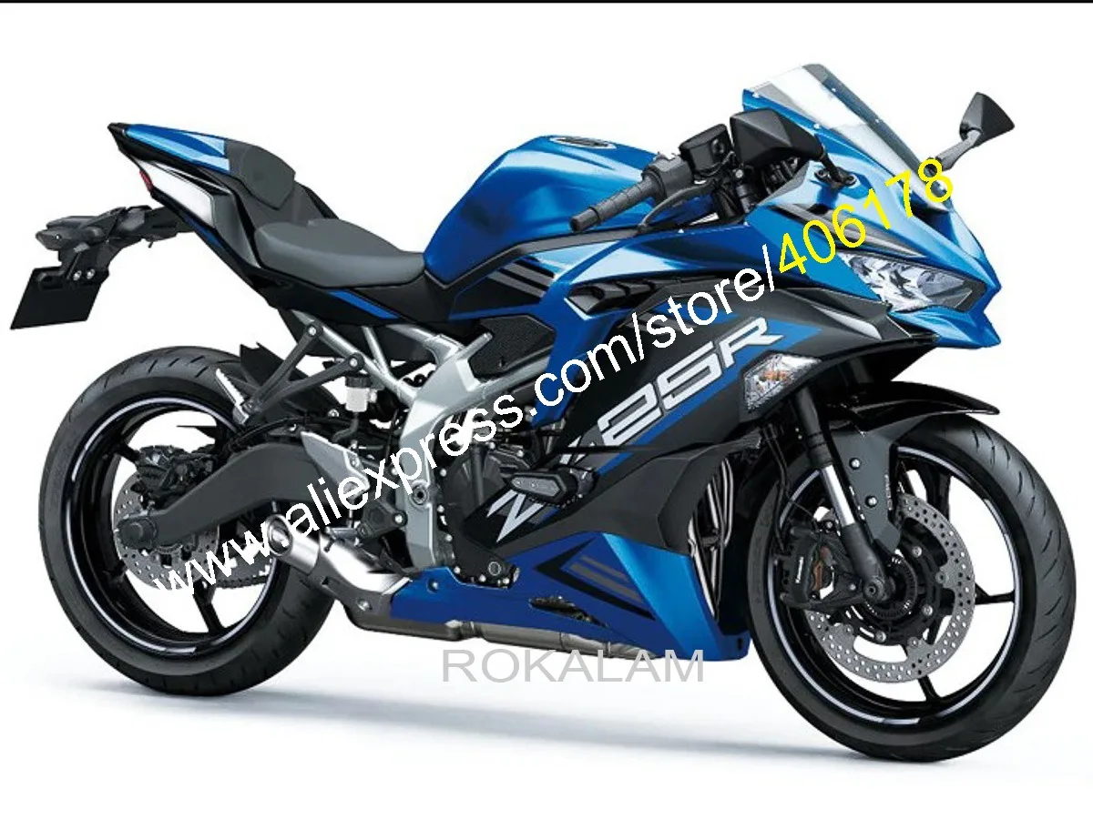 Aftermarket Fairing For Kawasaki Ninja ZX-25R 2020 2021 2022 ZX25R 20 21 22 Blue Black Bodywork Kit (Injection Molding)