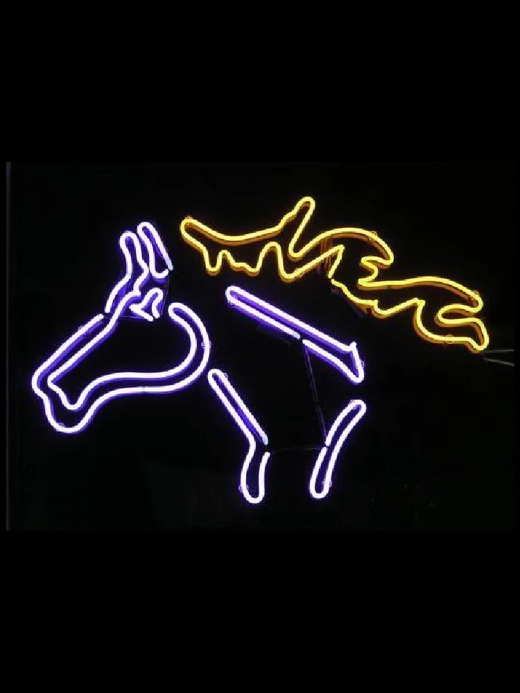 

Neon Sign Horse Art Glass Tube vintage neon sign Beer Bar Pub Handcrafted neon signs for decorate window custom Iconic Sign Art