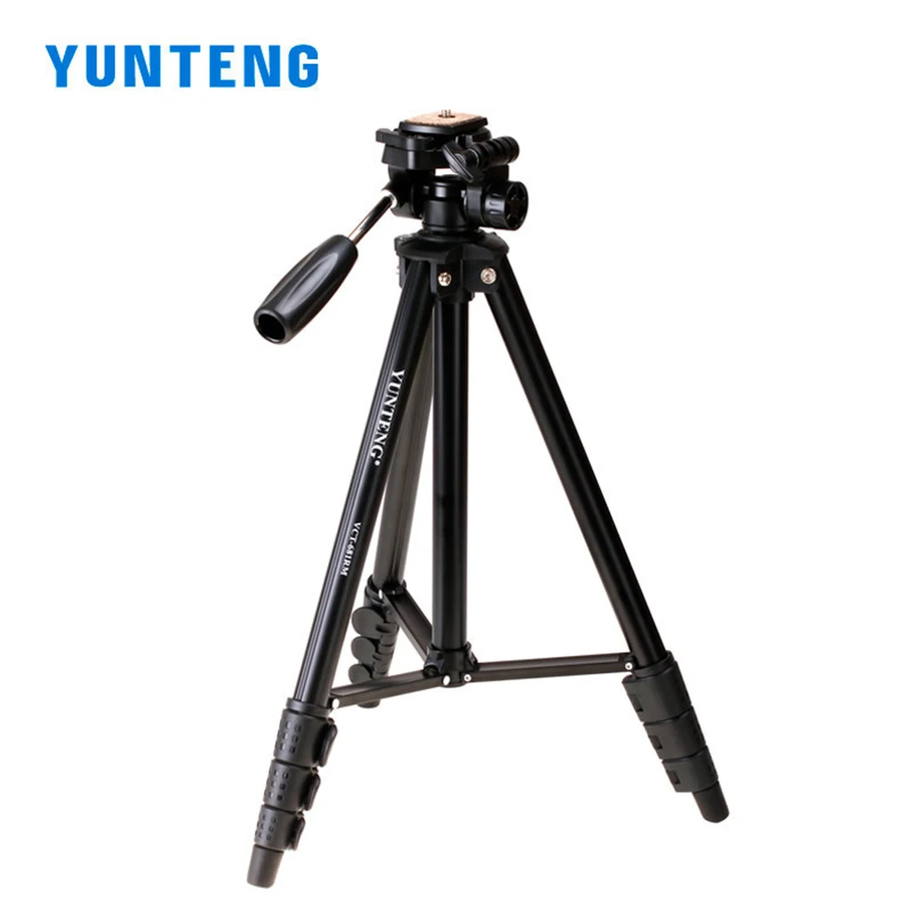 

Origianl YUNTENG 681 Aluminum Alloy Camera Tripod Lightweight Load 2.5KG with Smartphone Mount for IdLDC Digital Camera CD15