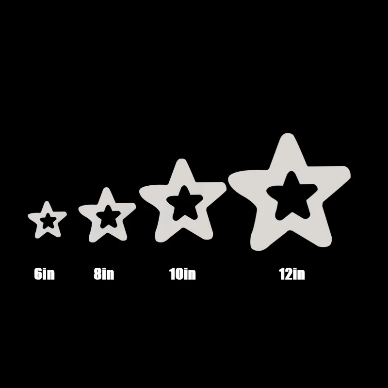 Pentagram Shape Cake Mould Chocolate Cookie Pastry Dessert Molds Cake Decoration Tools Eco-friendly PET Baking Accessory