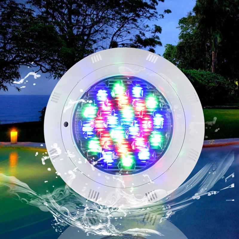 20W 30W 40W 50W LED Unterwasser Schwimmen Pool Lichter RGB Farbwechsel AC12V IP68 Wasserdichte Lampe mit Fernbedienung