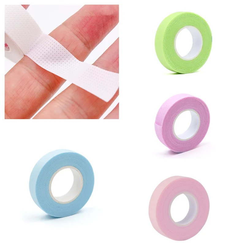 5pcs New Japanese grafted eyelash isolation tape with holes breathable comfortable anti-sensitive resistant Green eye pad