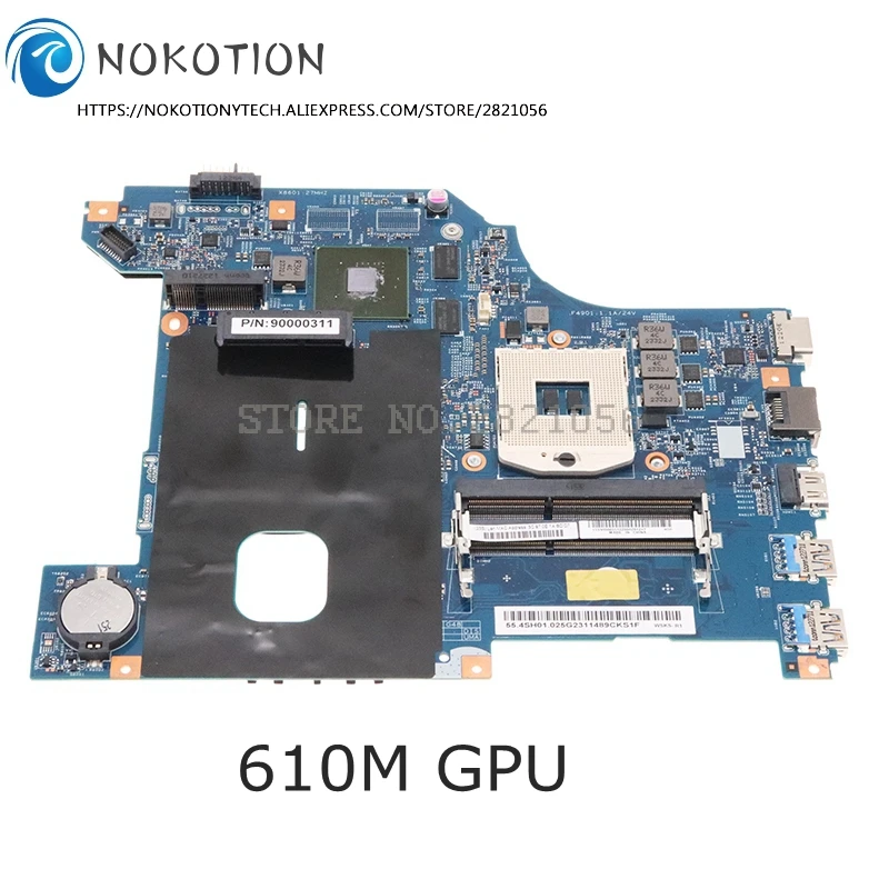 NOKOTION 11S90000311 LG4858 MB 11252-1 48.4SG01.011 For Lenovo IdeaPad G580 laptop motherboard 610M GPU HM76 DDR3