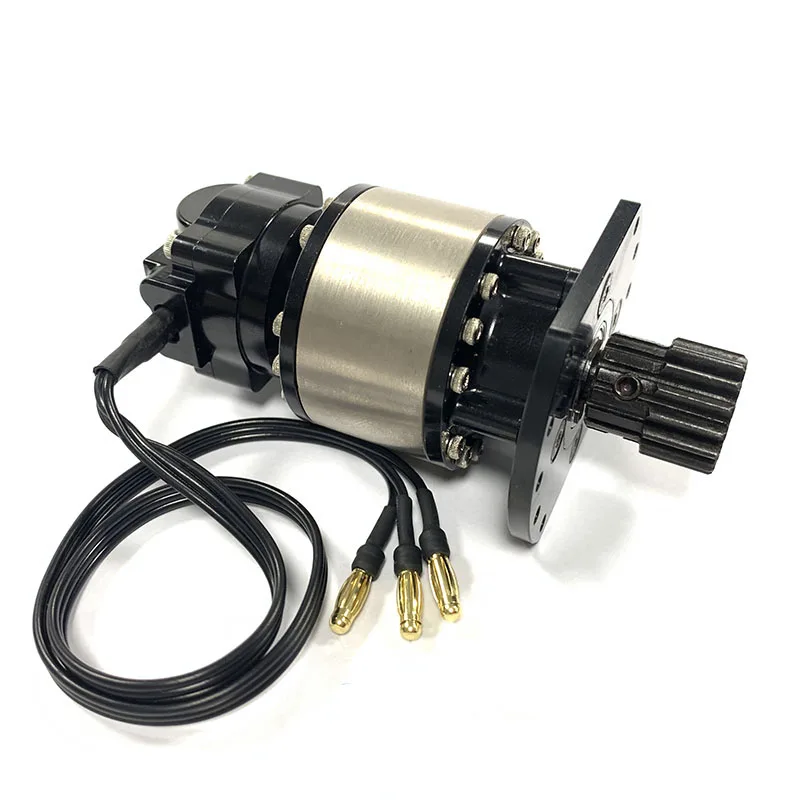 

RC Excavator Model 360° Rotary Motor 15 Teeth Suitable for 1/14 1/12 Hydraulic Machinery Model Accessories Rotary Motor