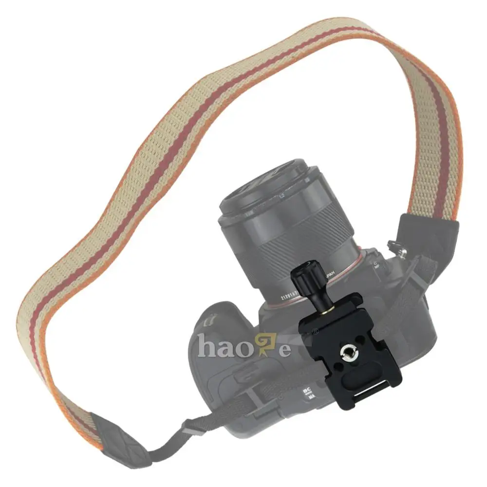 Haoge 39mm Quick Release Clamp with Strap Slot for RRS Sunwayfoto Kirk Benro Arca head
