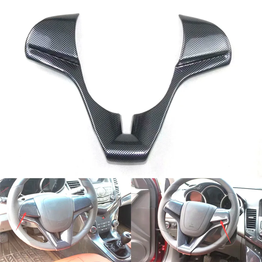 

Car Steering Wheel Decoration Cover Trim For Chevrolet Cruze 2009-2013 Interior Car-styling Accessories