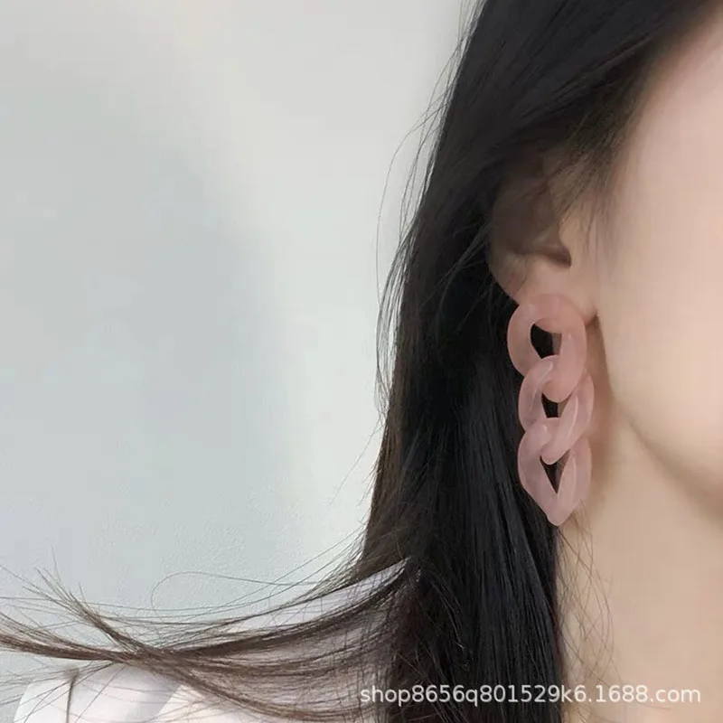 925 Silver Needle Glow Dangle Earring Studs Gummy Earrings Jewelry Vintage Cute Accessories Gift Piercing for Women Emo Party
