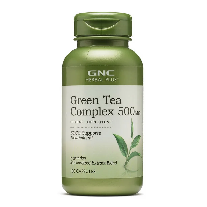 Free Shipping Green Tea Complex 500 mg supports metabolism 100 capsules