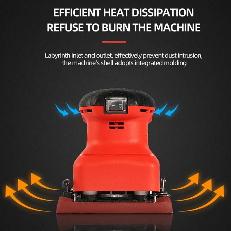 240W Sander เครื่อง Polisher เครื่องขัดงานไม้เครื่องมือกระดาษทรายสำหรับไม้โลหะพลาสติก