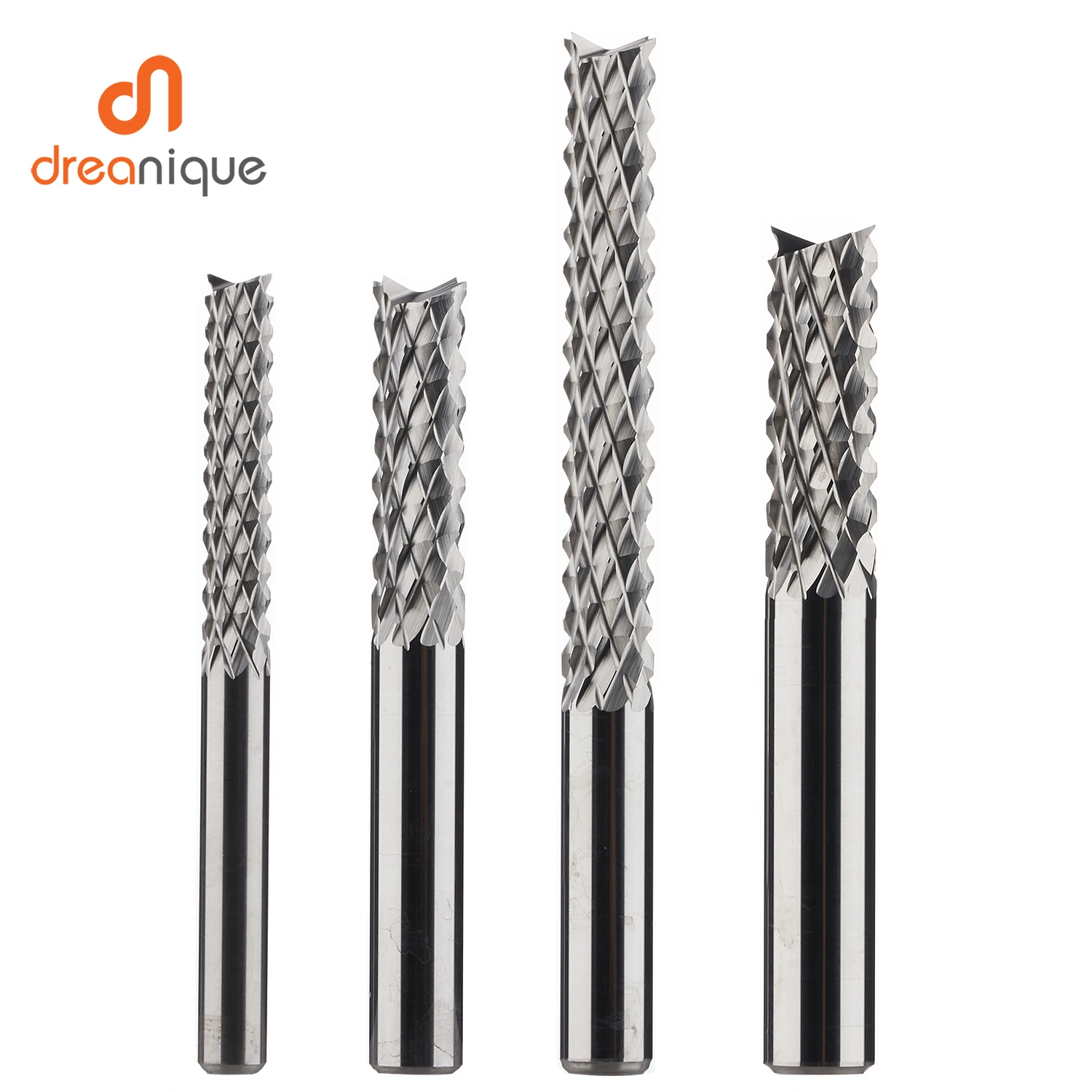 Dreanique 1 Stück Vollhartmetall-Schaftfräser D0.8, 1.0, 1.6, 1.8, 2.4, 3.1 PCB-Schaftfräser Schneidwerkzeuge – Detail 1