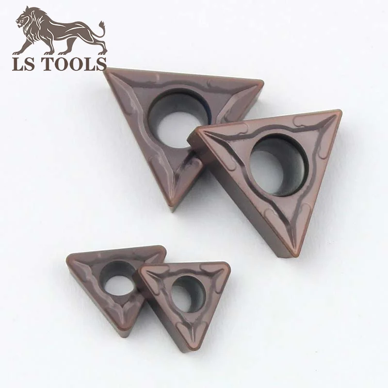LS TOOLS-insertos de carburo para torneado interno, herramientas de torneado TCMT16T304, TCMT110204, TCMT110208 MV, cuchilla para metal y acero
