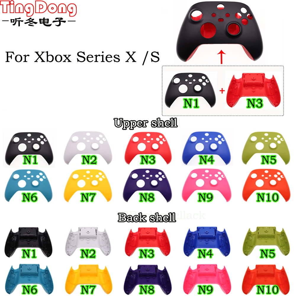 Replacement Front Back Housing Shell Cover Faceplate for X-box Xbox Series S / Xbox Series X Controller