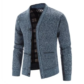 Nuovi maglioni cappotti uomo inverno Cardigan lavorato a maglia più spesso maglioni Slim Fit uomo maglia maglione caldo giacche uomo maglia vestiti