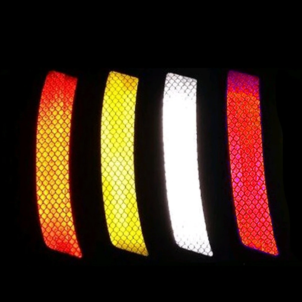 2pcs Car Bumper Wheel Eyebrow Fender Reflective Strip Alarm Sticker Warning Tape Car Styling Accessories Decoration