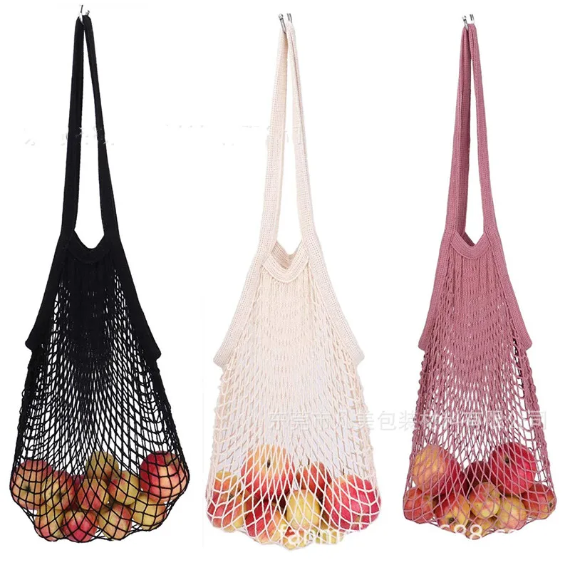 Fruit Storage Handbag Mesh Shoulder Bag Net Turtle Bag String Shopping Bag Reusable Fruit Storage Handbag Totes