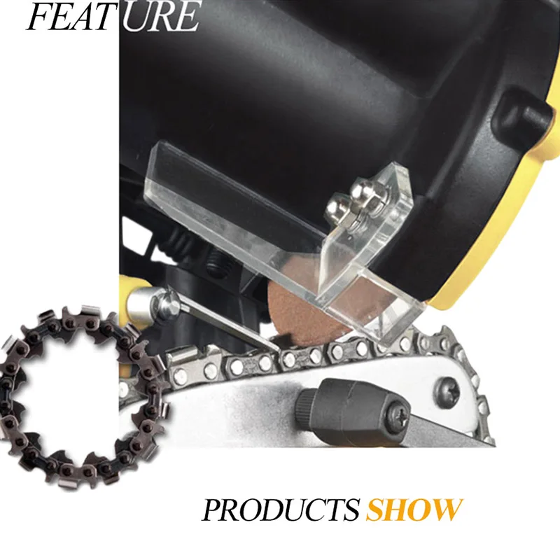 

Электрическая цепная шлифовальная машина ES002A Цепная пила Инструмент для цепной шлифовки Электромеханическая цепная пила Шлифовальный станок 220 В