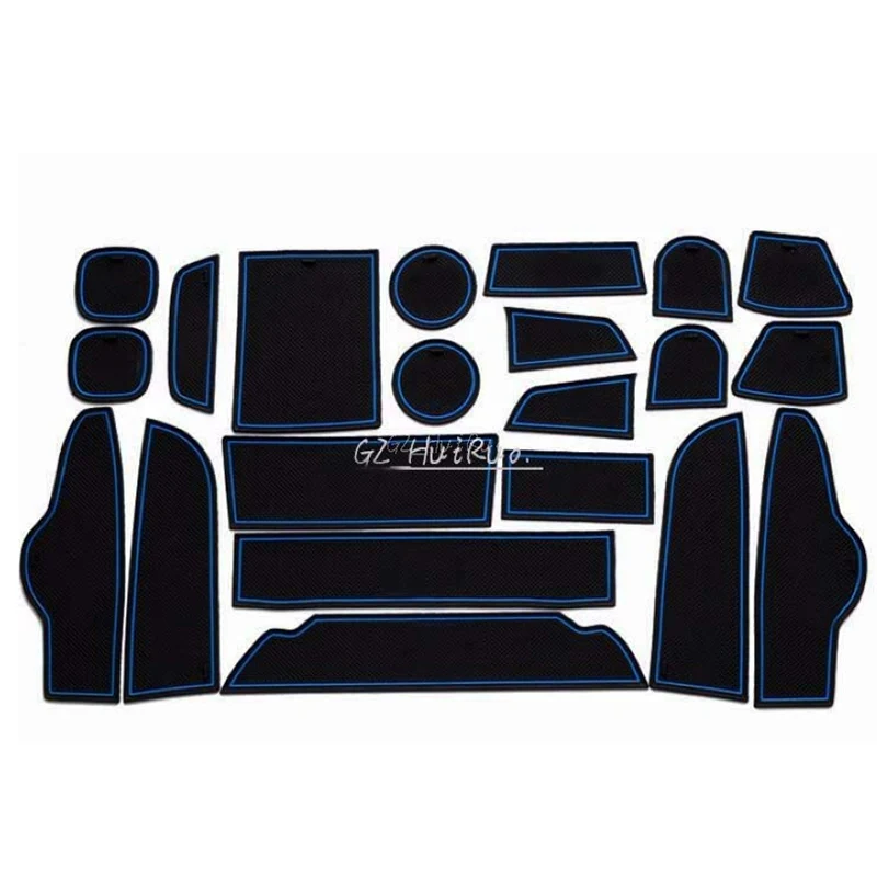 

21pcs For BMW F25 X3 2011~14,X4 2013~15 Car Interior Door Slot Rubber Mats Non-Slip Cup Holder Pad