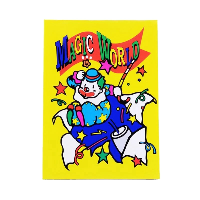 Magic Coloring Book -Large Size 27*19.7CM Children Tricks- Colour Changing -Best For Kids  Stage Props  Funny